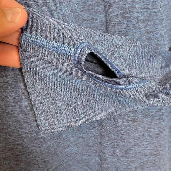 Nike Men's 1/4 Zip Running Tech Long Sleeve Dri-Fit Shirt Size XL Blue - Picture 4 of 11